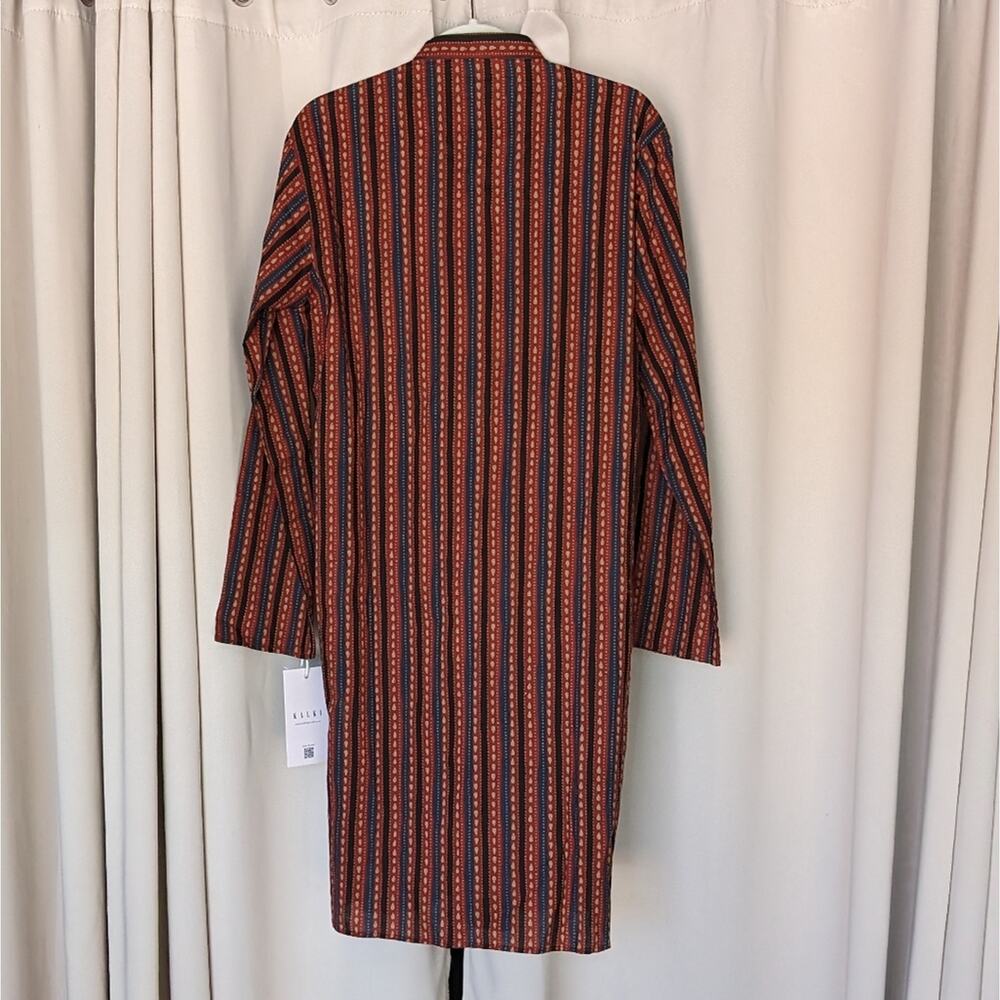 NWT Kalki Red Cotton Jaipur Print Kurta - Picture 3 of 8